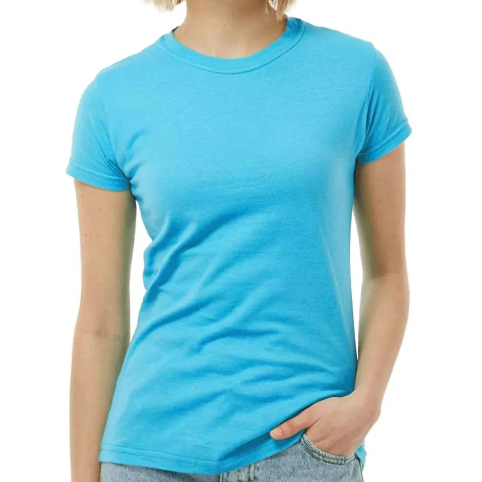 Tultex Women’s Slim Fit Jersey T-Shirt, Short Sleeve Tee for Crafting & Customization