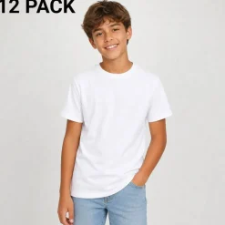 Tultex Youth Poly Rich Crewneck Short Sleeve T Shirt Free Shipping