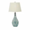 32" Turquoise Ceramic Coastal Table Lamp, 2ct.