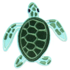 Turtle Embroidered Iron-On & Adhesive Patch by Make Market®