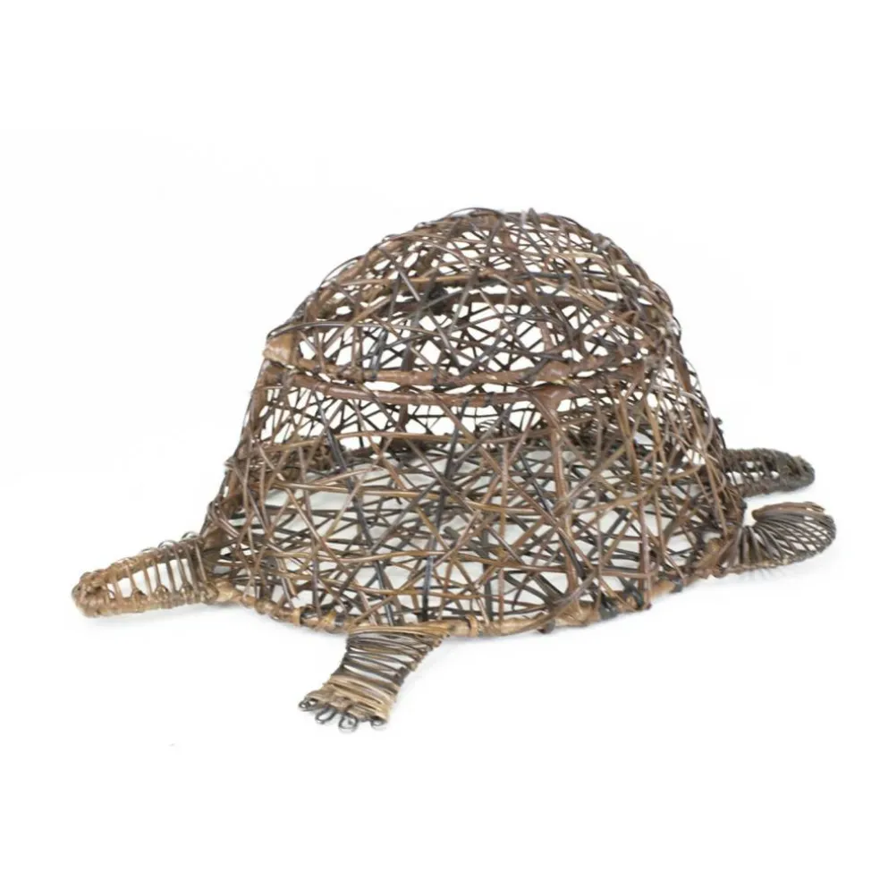 Turtle Shaped Basket With Lid