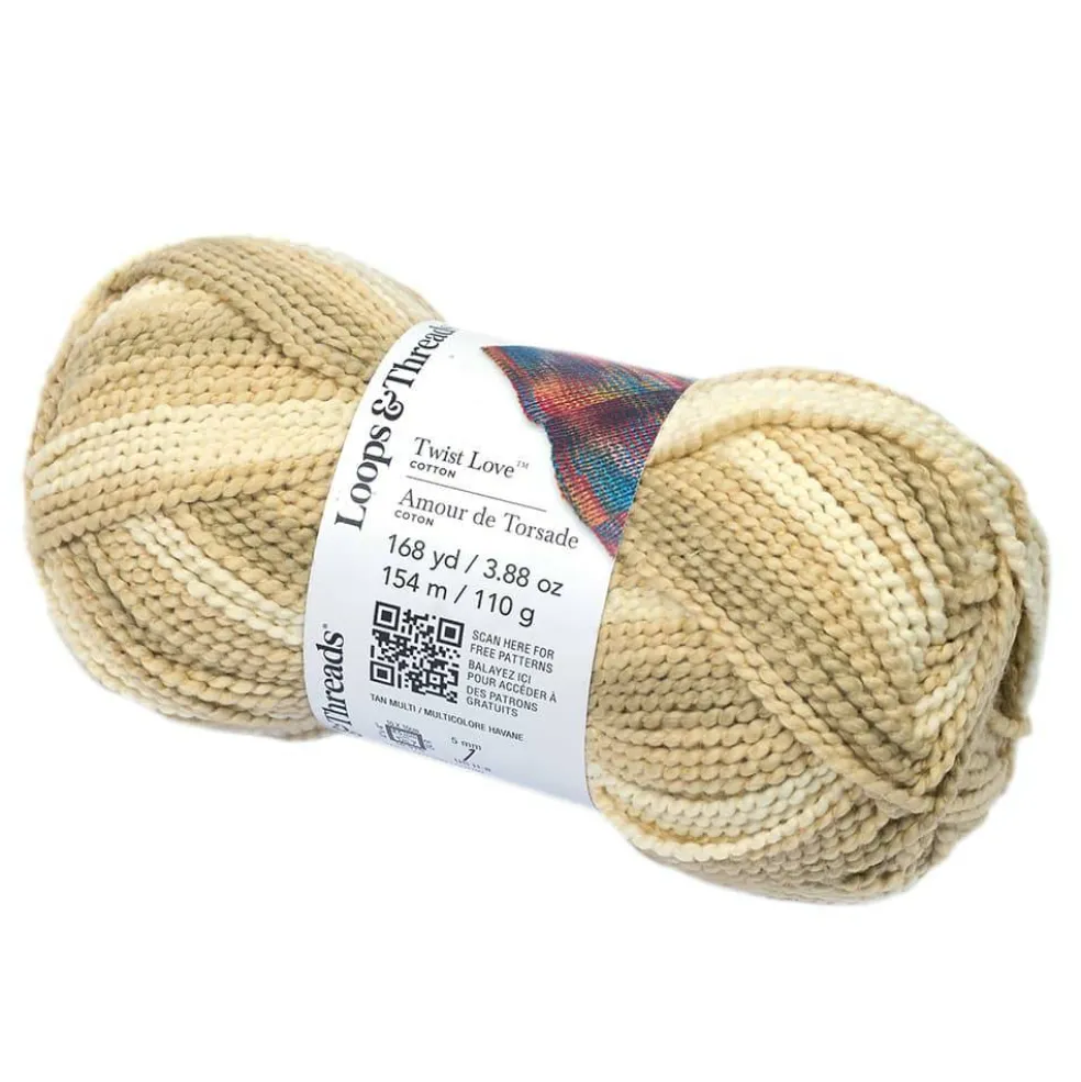 Twist Love™ Cotton Yarn by Loops & Threads®