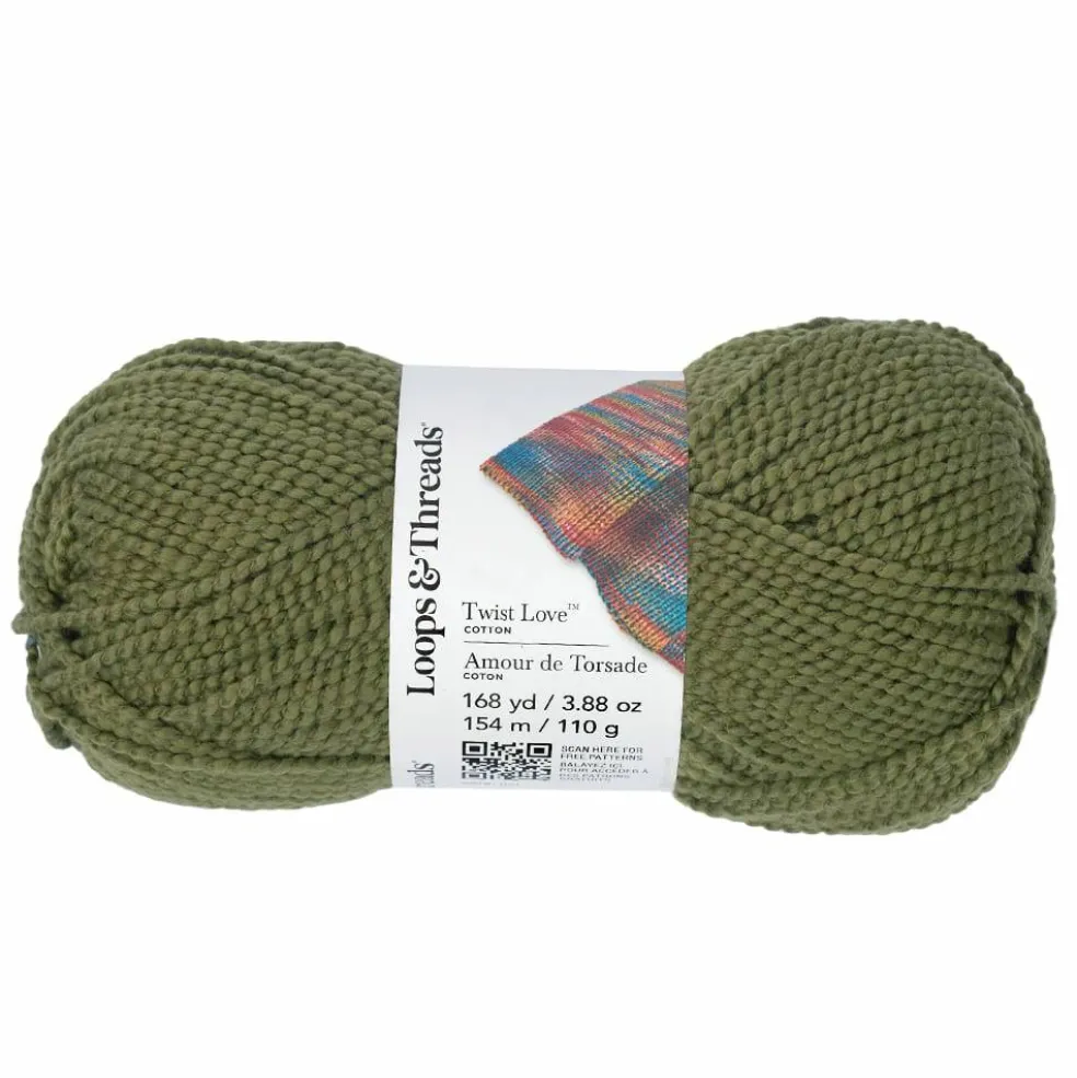 Twist Love™ Cotton Yarn by Loops & Threads®