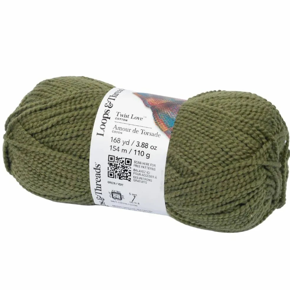 Twist Love™ Cotton Yarn by Loops & Threads®