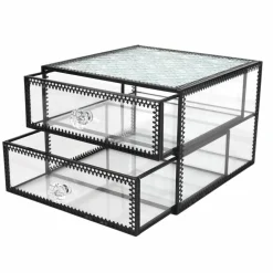 6.5" Two-Drawer Glass Box by Ashland®