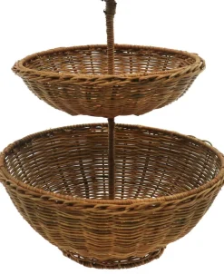 14.5" Two-Layer Rattan Tray by Ashland®