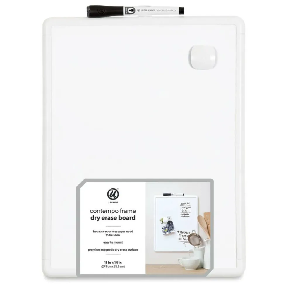 U Brands Contempo Dry Erase Board - Blank, 11" x 14"