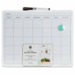 U Brands Contempo Dry Erase Board - Monthly, 11" x 14"