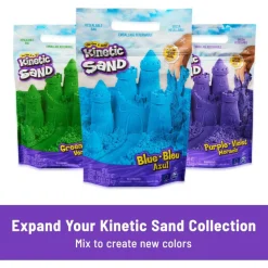 Ultimate Sandisfying Set with 2lbs Play Sand (Pink, Yellow & Teal), 10 Tools & Molds, Sensory Toys for Kids Ages 7 and up