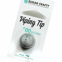 Ultra-Fine Writing Piping Tip & Detail #00 - Sugar Crafty Stainless Steel Decorating Tube
