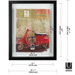 Umbra Black Document 14" x 11" Rectangular Frame