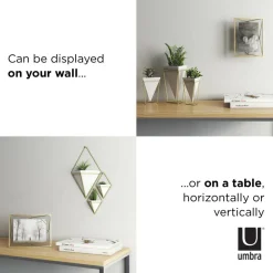 Umbra Matte Brass Prisma Picture Frame
