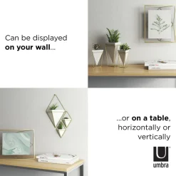 Umbra Matte Brass Prisma Picture Frame