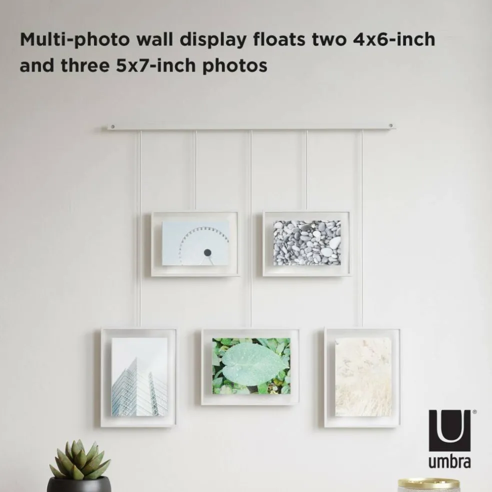 Umbra White Exhibit Gallery Picture Frame Set