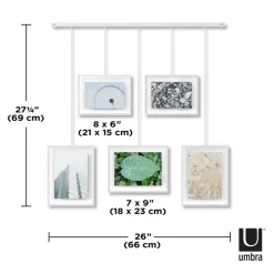 Umbra White Exhibit Gallery Picture Frame Set