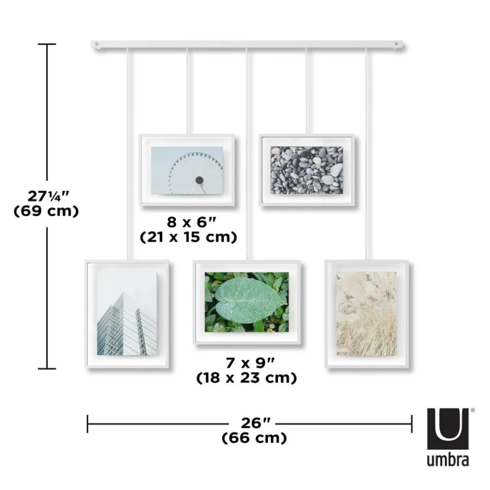 Umbra White Exhibit Gallery Picture Frame Set