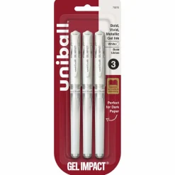uniball™ GEL IMPACT 1mm White Gel Pens, 3ct.