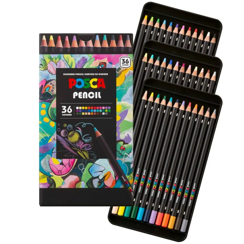 uni® POSCA 4.0mm Colored Pencils, 36ct.