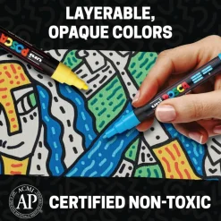 uni® POSCA PC-5M 1.8-2.5mm Reversible Medium Tip 48 Color Water-Based Paint Markers