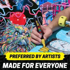 uni® POSCA PC-5M 1.8-2.5mm Reversible Medium Tip 48 Color Water-Based Paint Markers