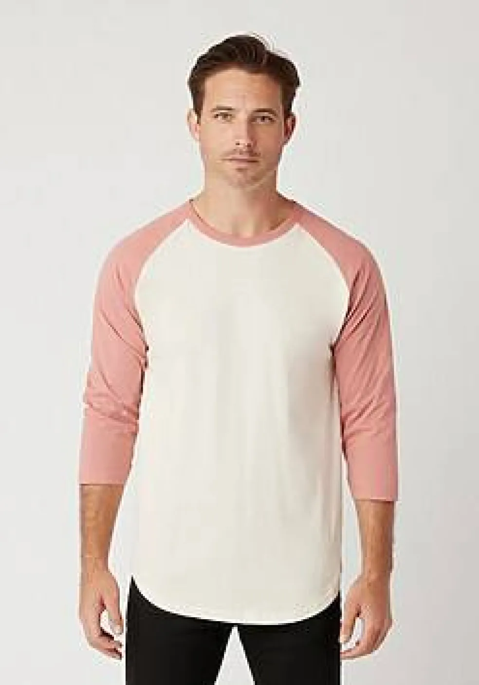 Unisex Three Quarter Sleeve Crewneck Baseball Tee