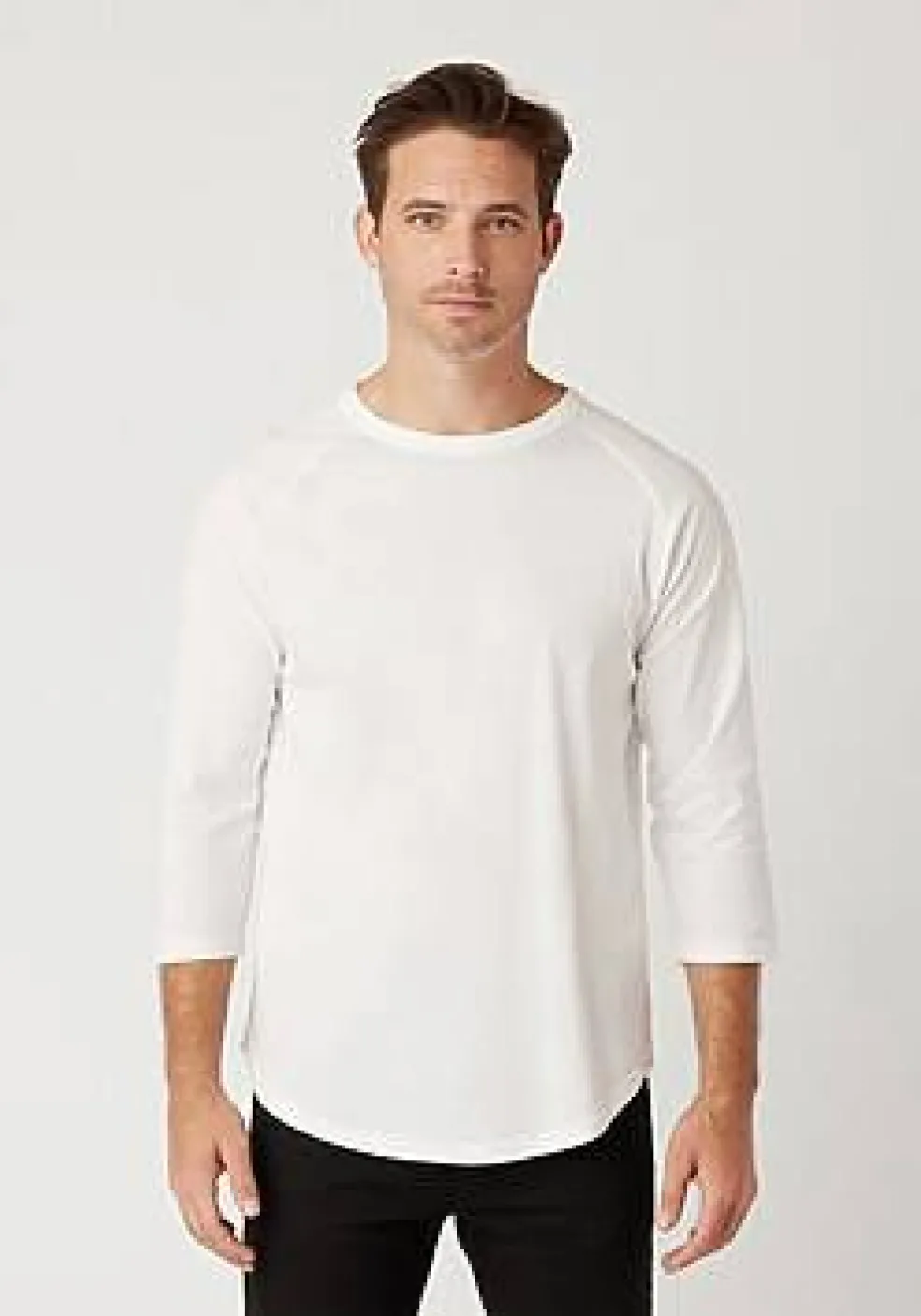 Unisex Three Quarter Sleeve Crewneck Baseball Tee
