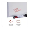 Universal Deluxe 48 in. x 36 in. Melamine Dry Erase Board - White/Silver