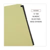 Universal Deluxe Preprinted Simulated Leather 1-to-31 Tab Dividers with Gold Printing - Buff (1 Set)