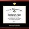 University of Maryland 17w x 13h Gold Embossed Diploma Frame