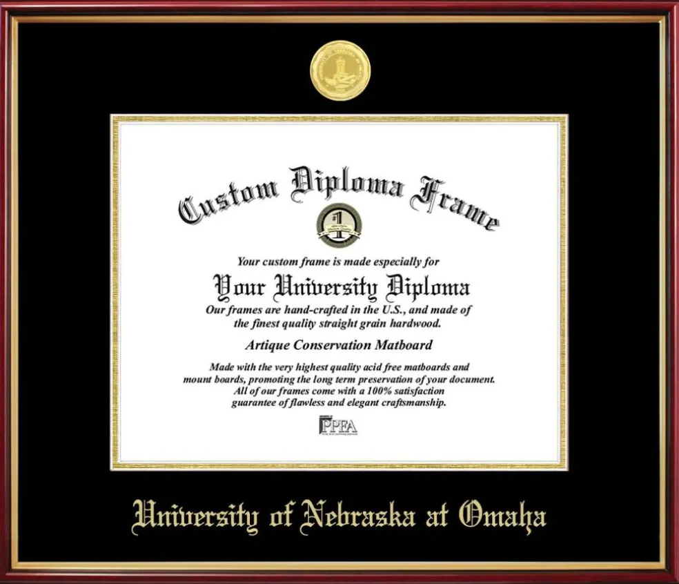 Unviersityof Nebraska at Omaha Petite Diploma Frame