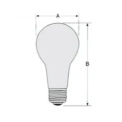 USHIO 250W ECA, A-23 incandescent photo flood lamp