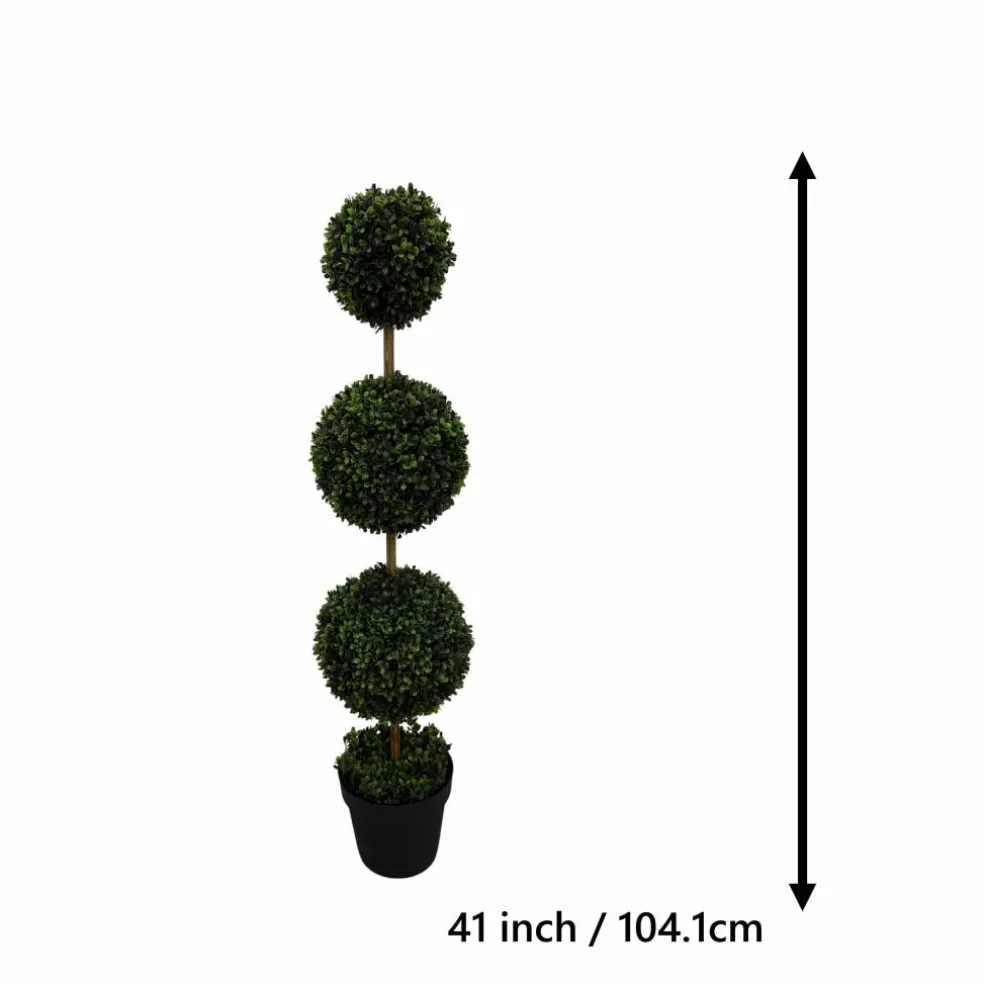 41" UV Premade Boxwood Topiary by Ashland®