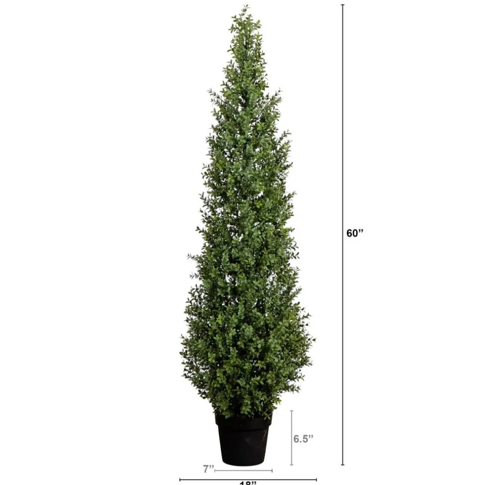 UV-Resistant Artificial Boxwood Topiary Tree
