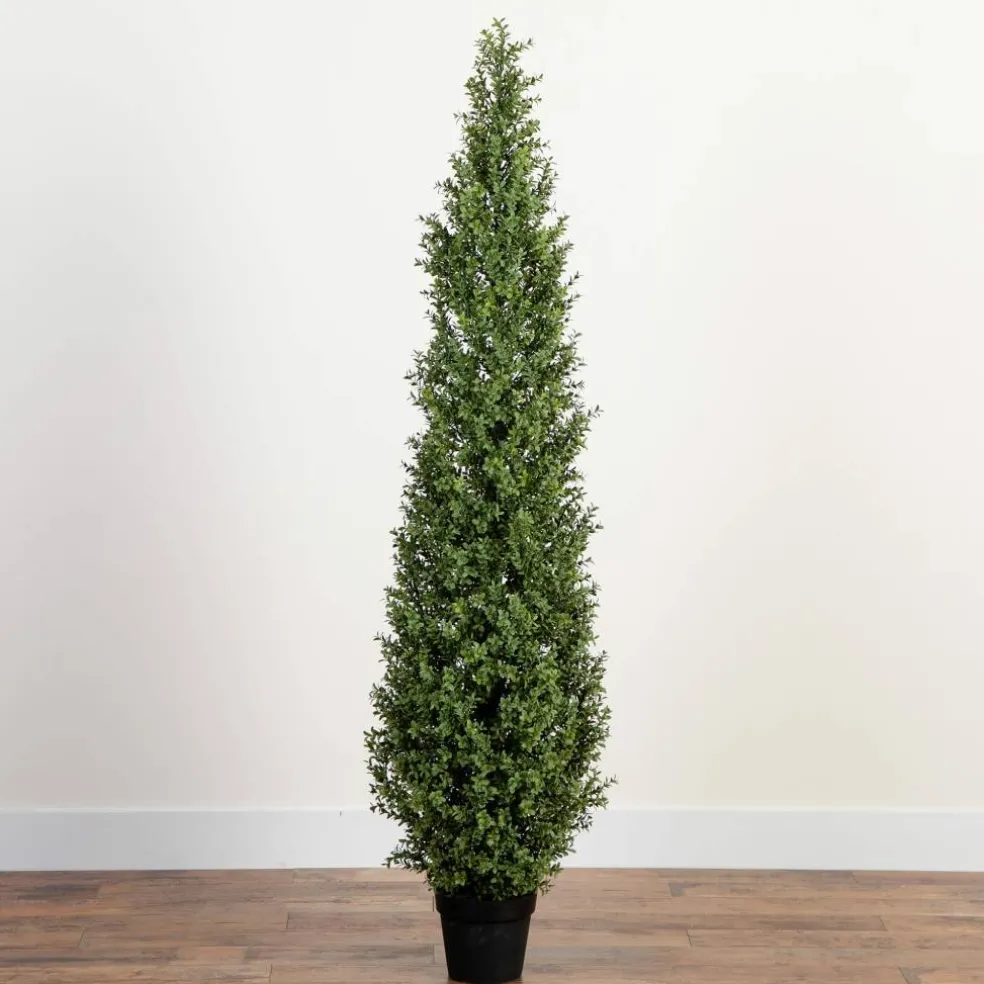 UV-Resistant Artificial Boxwood Topiary Tree