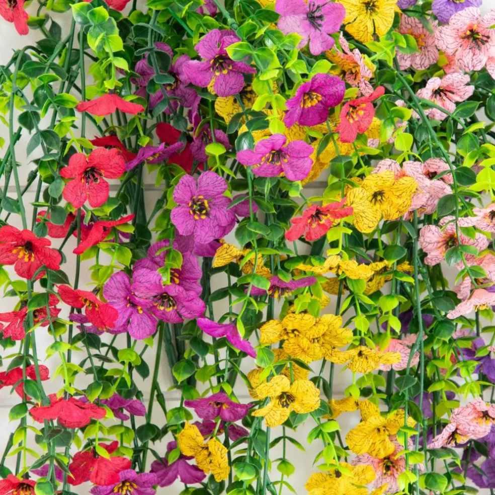 30" UV Resistant Artificial Daisy Hanging Bushes, 6ct.