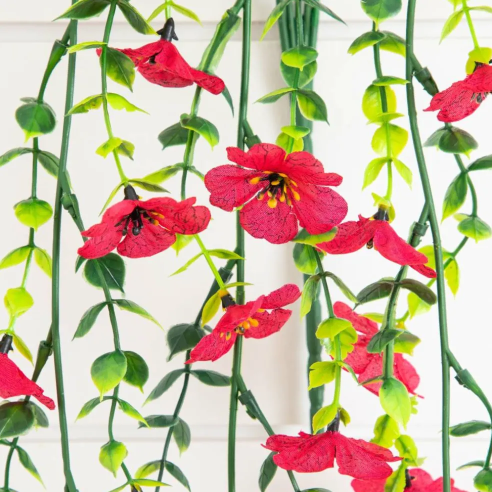 30" UV Resistant Artificial Daisy Hanging Bushes, 6ct.