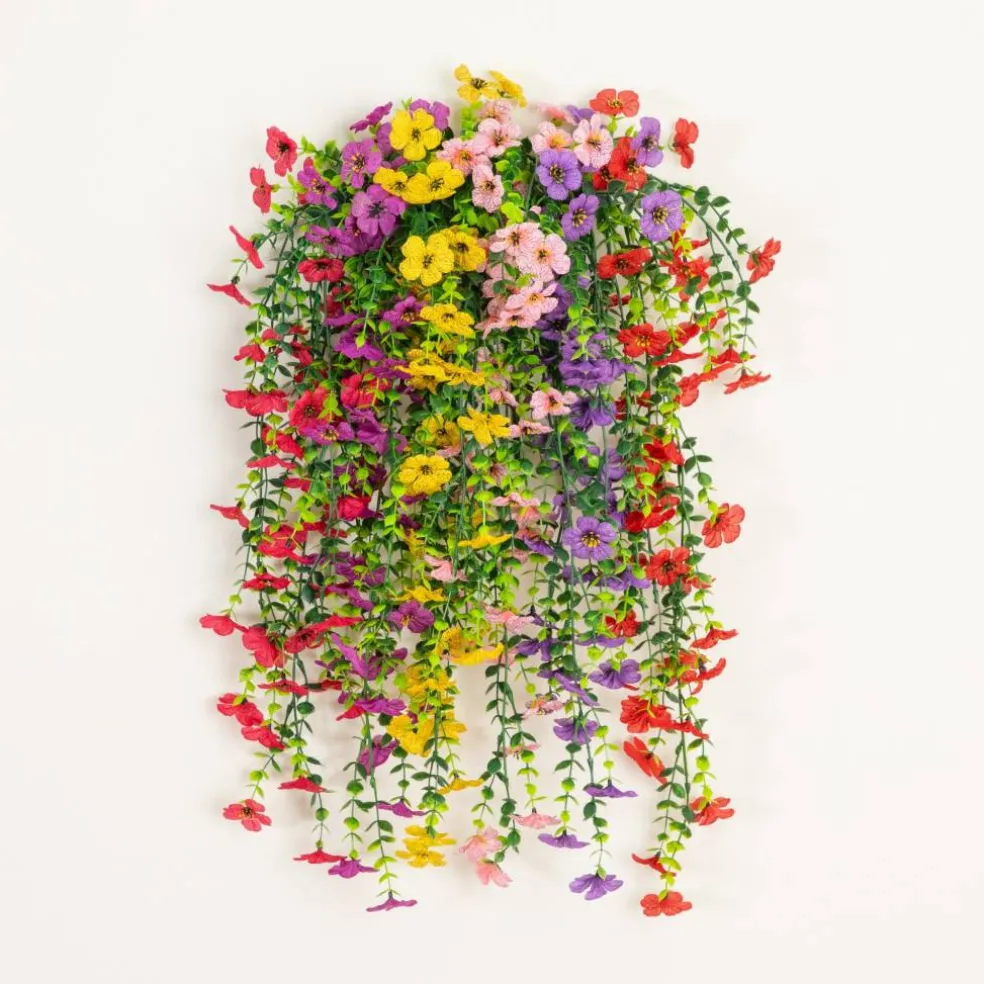 30" UV Resistant Artificial Daisy Hanging Bushes, 6ct.