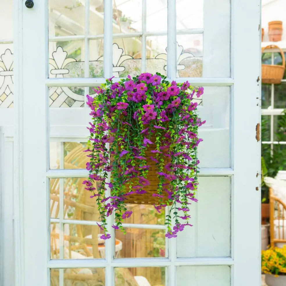 30" UV Resistant Artificial Daisy Hanging Bushes, 6ct.