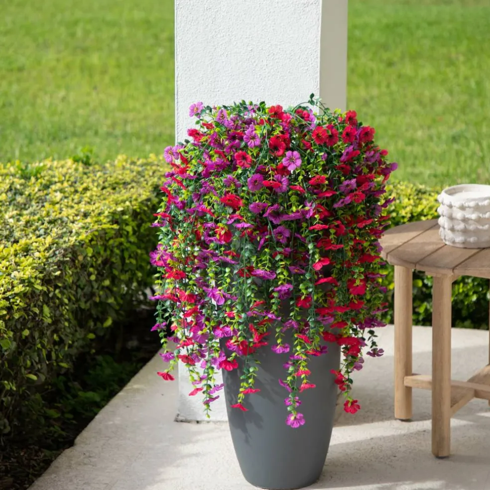30" UV Resistant Artificial Daisy Hanging Bushes, 6ct.