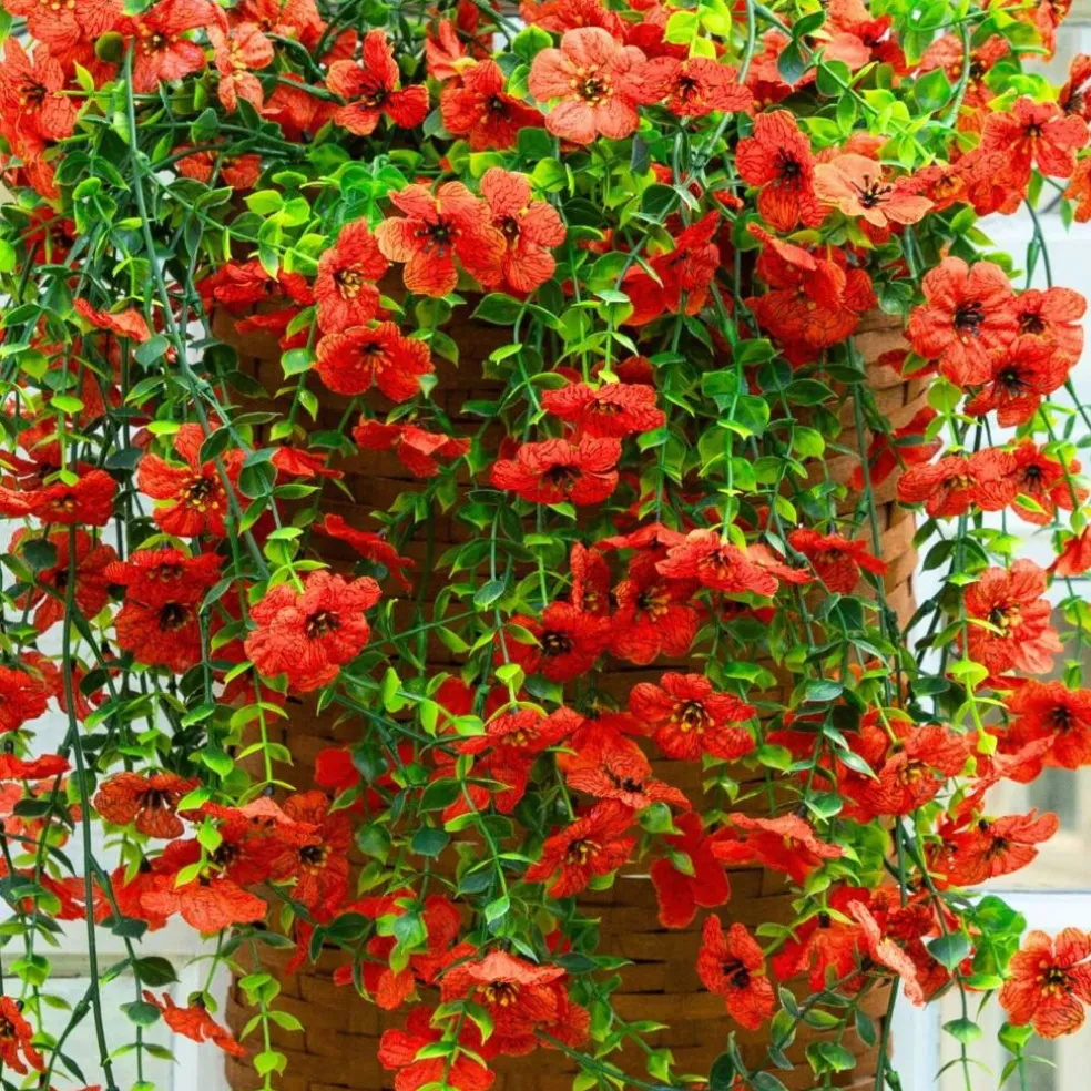 30" UV Resistant Artificial Daisy Hanging Bushes, 6ct.