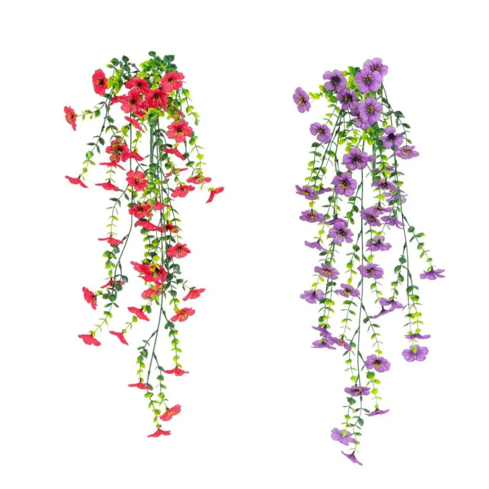 30" UV Resistant Artificial Daisy Hanging Bushes, 6ct.