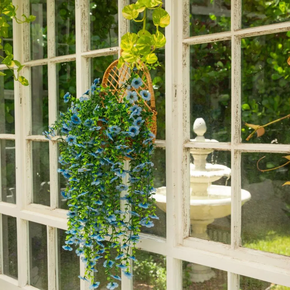 30" UV Resistant Artificial Daisy Hanging Bushes, 6ct.