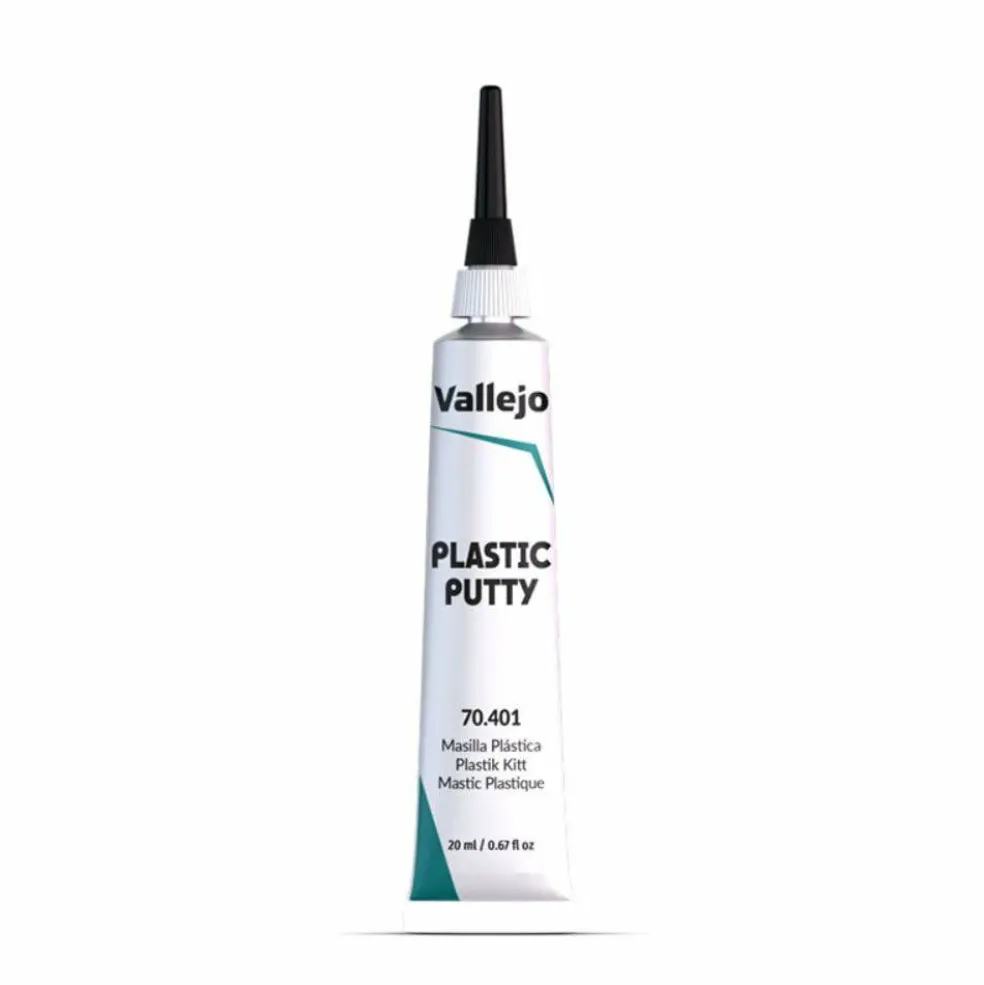 Vallejo - Plastic Putty 20 ml (0.67 fl.oz.) | White, Opaque, Consistent Finish