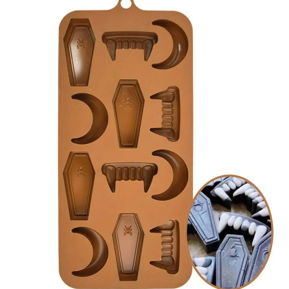 Vampire Fang & Coffin Chocolate Mold | Halloween Candy Mold Assortment