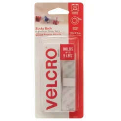 VELCRO® Sticky Back™ 3/4" x 18" White Tape Strips, 6 Pack Bundle