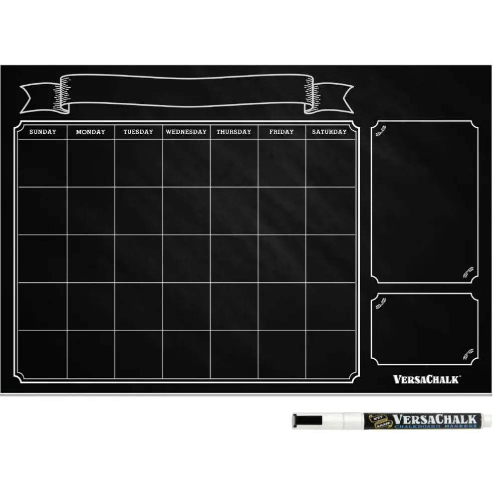 VersaChalk 24x36 Vintage Chalkboard Wall Calendar