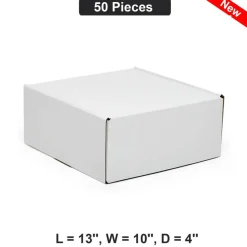 Versatile Mailing Boxes Perfect for Safe Shipping 13" x 10" x 4"