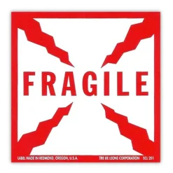 Versatile 2 1/2 '' x 2 1/2 '' Glass Labels 500 Labels per Roll