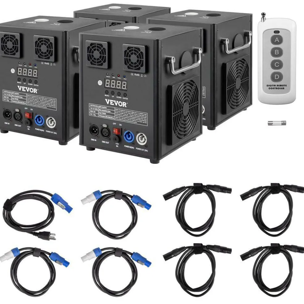 Vevor - Black - Cold Spark Machine for Stage and Events