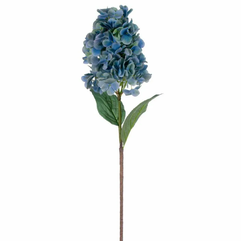 Vickerman 34" Artificial Aqua Blue Cone Hydrangea Spray. 2 Stems In A Bag.